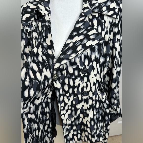 Macyβs NWT NY COLLECTION ANIMAL PRINT LINED BLAZER JACKET π - Picture 8 of 12
